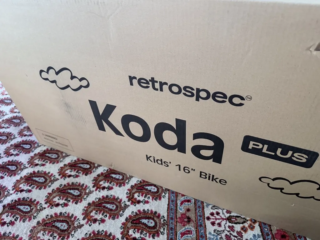 Retrospec Koda Plus 16 inch kids bike shipping box