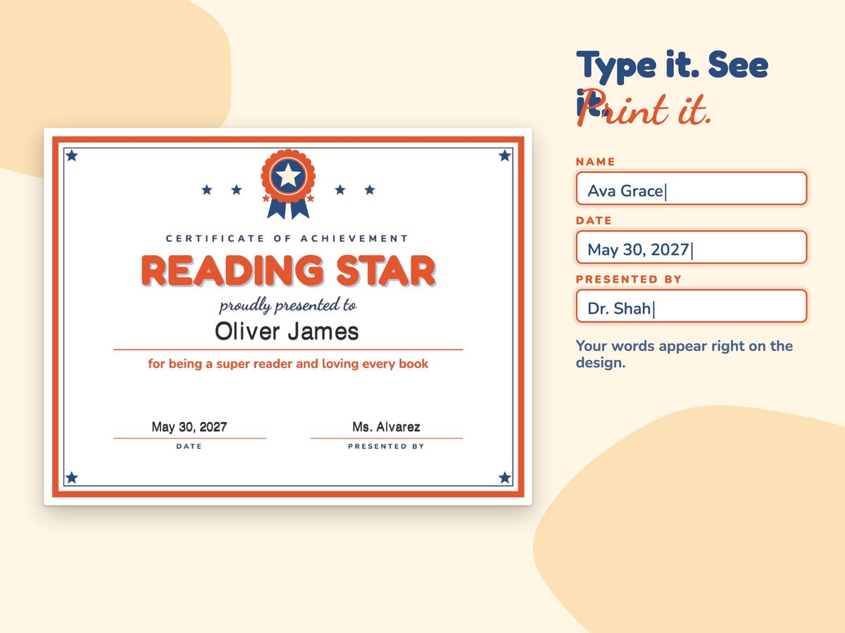 Editable Award Certificates for Kids, image 2