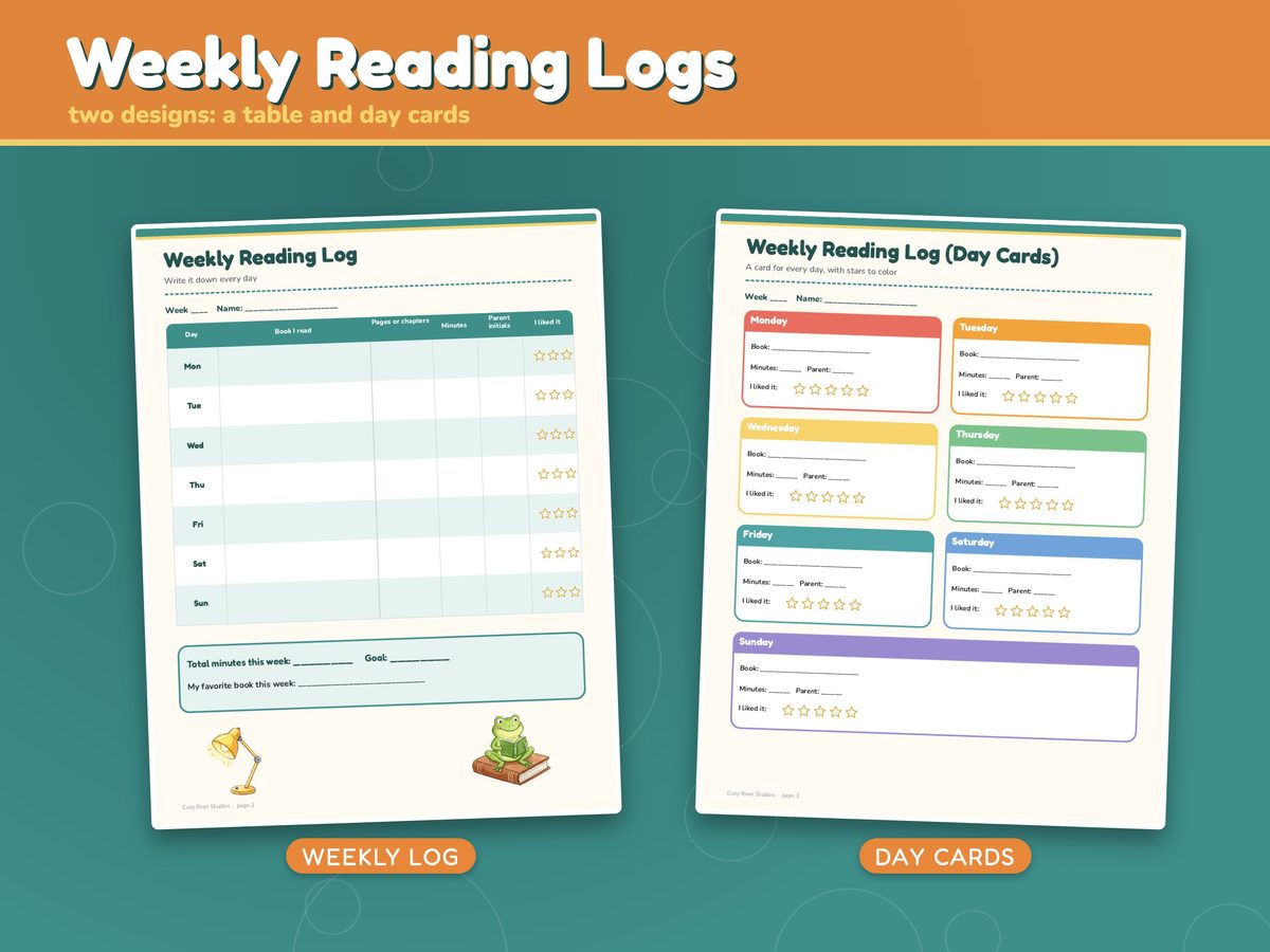 Kids Reading Log and Reading Challenge, image 3