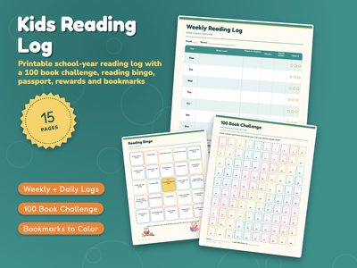 Kids Reading Log and Reading Challenge