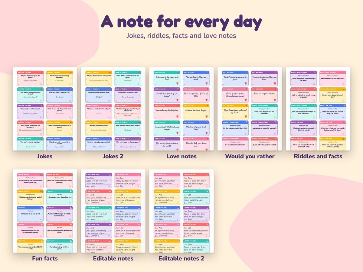 Lunch Box Notes for Kids, image 3