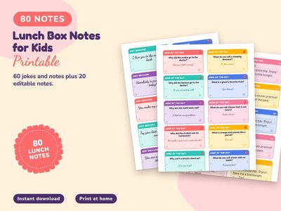 Lunch Box Notes for Kids