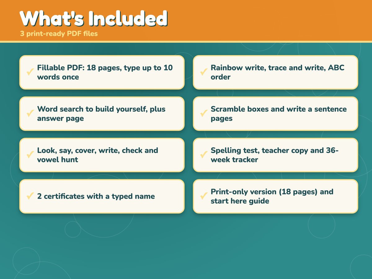 Editable Spelling Practice Worksheets for Grades 1 to 3, image 2