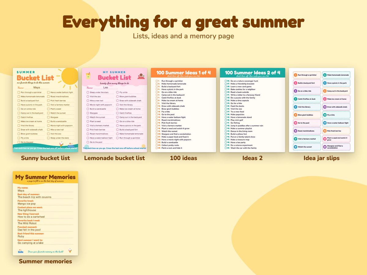 Summer Bucket List for Kids, image 3